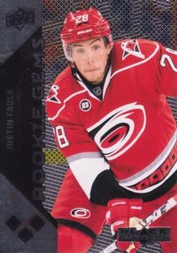 #185 Justin Faulk - Carolina Hurricanes - 2011-12 Upper Deck Black Diamond Hockey
