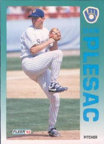 #185 Dan Plesac - Milwaukee Brewers - 1992 Fleer Baseball