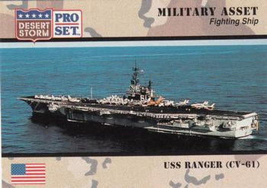 #185 USS Ranger CV-61 - 1991 Pro Set Desert Storm