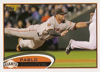 #185 Pablo Sandoval - San Francisco Giants - 2012 Topps Baseball