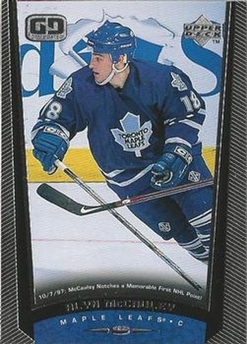 #185 Alyn McCauley - Toronto Maple Leafs - 1998-99 Upper Deck Hockey