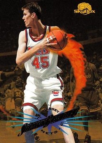 #185 Shawn Bradley - New Jersey Nets - 1995-96 SkyBox Premium Basketball