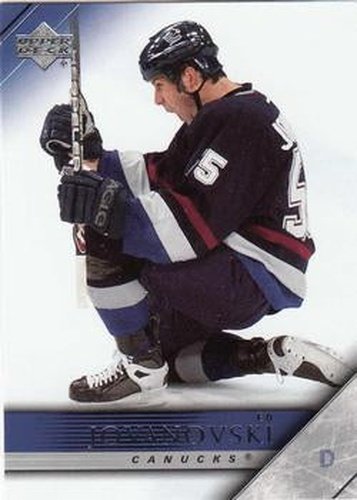 #185 Ed Jovanovski - Vancouver Canucks - 2005-06 Upper Deck Hockey