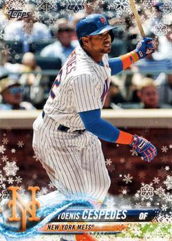 #HMW185 Yoenis Cespedes - New York Mets - 2018 Topps Holiday Baseball