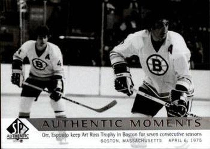 #185 Bobby Orr / Phil Esposito - Boston Bruins - 2012-13 SP Authentic Hockey