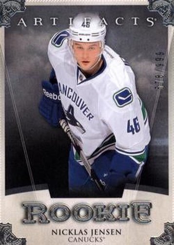 #185 Nicklas Jensen - Vancouver Canucks - 2013-14 Upper Deck Artifacts Hockey