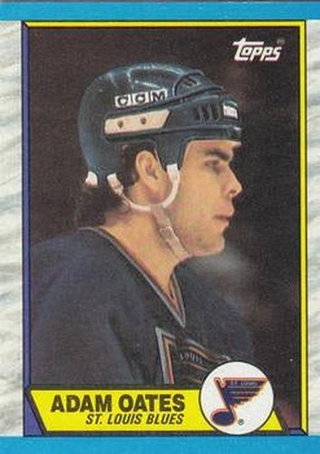 #185 Adam Oates - St. Louis Blues - 1989-90 Topps Hockey