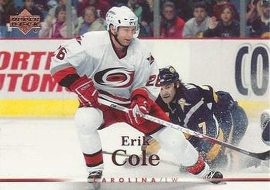 #185 Erik Cole - Carolina Hurricanes - 2007-08 Upper Deck Hockey