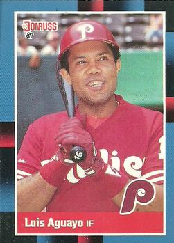 #185 Luis Aguayo - Philadelphia Phillies - 1988 Donruss Baseball
