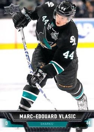 #185 Marc-Edouard Vlasic - San Jose Sharks - 2013-14 Upper Deck Hockey