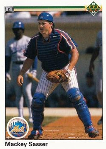 #185 Mackey Sasser - New York Mets - 1990 Upper Deck Baseball