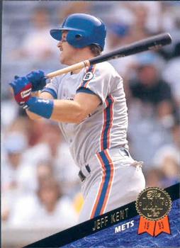 #185 Jeff Kent - New York Mets - 1993 Leaf Baseball