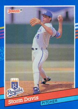 #185 Storm Davis - Kansas City Royals - 1991 Donruss Baseball