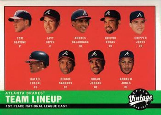 #185 Atlanta Braves - Atlanta Braves - 2001 Upper Deck Vintage Baseball