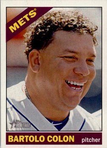 #185 Bartolo Colon - New York Mets - 2015 Topps Heritage Baseball