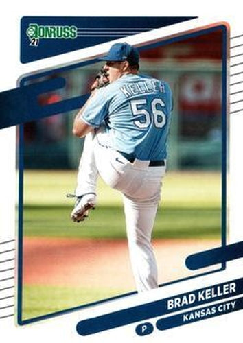 #185 Brad Keller - Kansas City Royals - 2021 Donruss Baseball