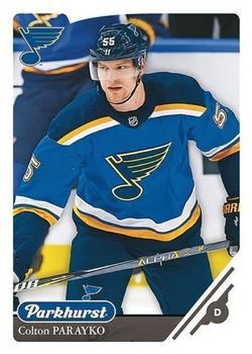 #185 Colton Parayko - St. Louis Blues - 2018-19 Parkhurst Hockey