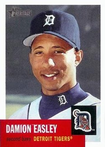 #185 Damion Easley - Detroit Tigers - 2002 Topps Heritage Baseball