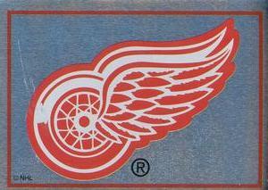 #185 Detroit Red Wings Logo - Detroit Red Wings - 1995-96 Panini Hockey Stickers