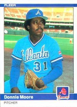 #185 Donnie Moore - Atlanta Braves - 1984 Fleer Baseball