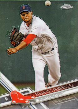 #185 Eduardo Rodriguez - Boston Red Sox - 2017 Topps Chrome Baseball