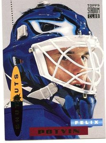 #185 Felix Potvin - Toronto Maple Leafs - 1994-95 Stadium Club Hockey