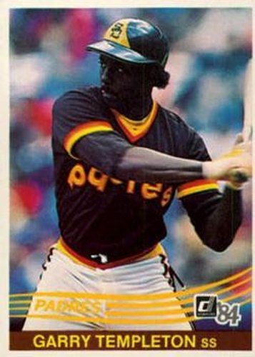 #185 Garry Templeton - San Diego Padres - 1984 Donruss Baseball