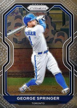 #185 George Springer - Toronto Blue Jays - 2021 Panini Prizm Baseball