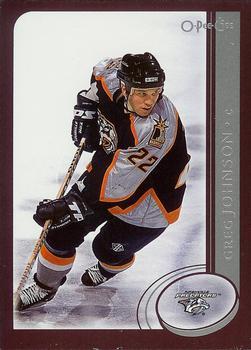 #185 Greg Johnson - Nashville Predators - 2002-03 O-Pee-Chee Hockey