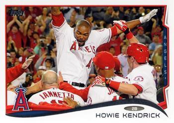 #185 Howie Kendrick - Los Angeles Angels - 2014 Topps Baseball