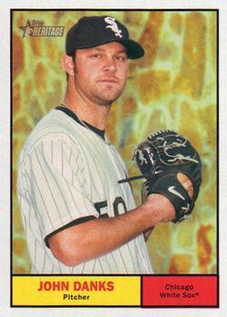 #185 John Danks - Chicago White Sox - 2010 Topps Heritage Baseball