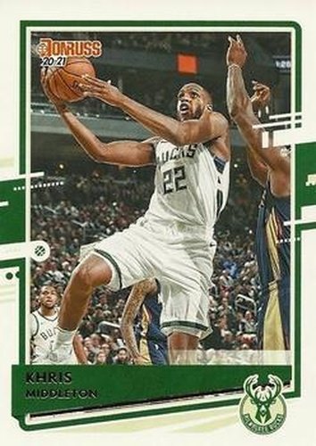 #185 Khris Middleton - Milwaukee Bucks - 2020-21 Donruss Basketball