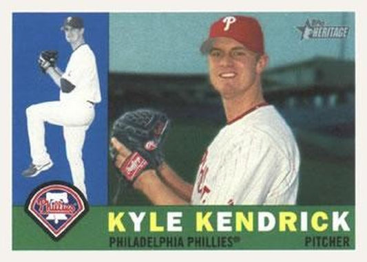 #185 Kyle Kendrick - Philadelphia Phillies - 2009 Topps Heritage Baseball
