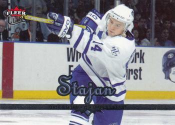 #185 Matt Stajan - Toronto Maple Leafs - 2005-06 Ultra Hockey