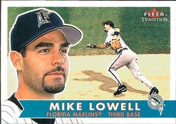 #185 Mike Lowell - Florida Marlins - 2001 Fleer Tradition Baseball