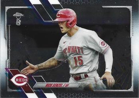 #185 Nick Senzel - Cincinnati Reds - 2021 Topps Chrome Ben Baller Edition Baseball