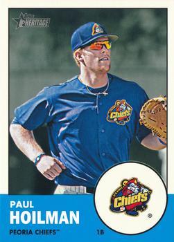 #185 Paul Hoilman - Peoria Chiefs - 2012 Topps Heritage Minor League Baseball