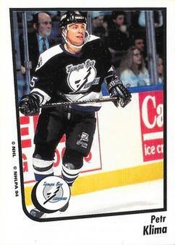 #185 Petr Klima - Tampa Bay Lightning - 1994-95 Panini Hockey Stickers