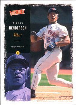 #185 Rickey Henderson - New York Mets - 2000 Upper Deck Victory Baseball