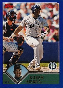 #185 Ruben Sierra - Seattle Mariners - 2003 Topps Baseball