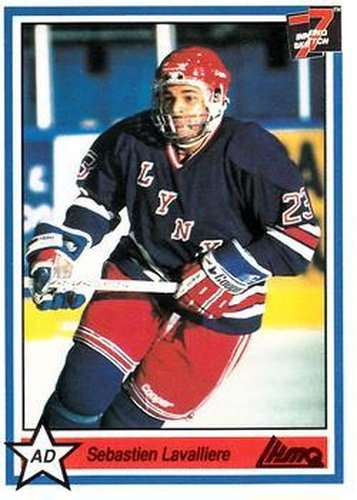 #185 Sebastien Lavaliere - St-Jean Lynx - 1990-91 7th Inning Sketch QMJHL Hockey