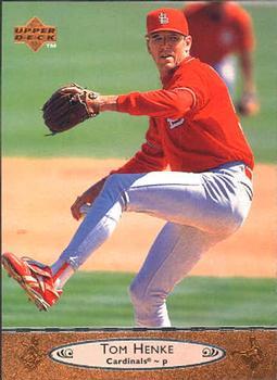 #185 Tom Henke - St. Louis Cardinals - 1996 Upper Deck Baseball
