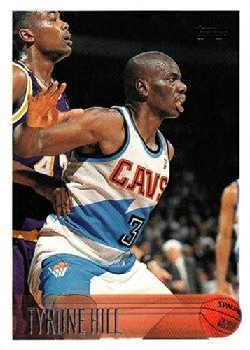 #185 Tyrone Hill - Cleveland Cavaliers - 1996-97 Topps Basketball