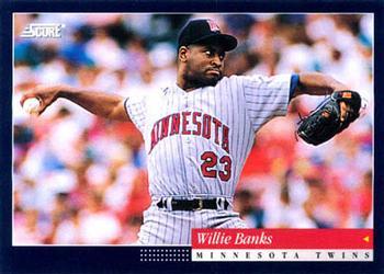 #185 Willie Banks - Minnesota Twins -1994 Score Baseball