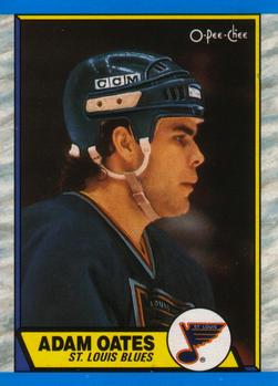 #185 Adam Oates - St. Louis Blues - 1989-90 O-Pee-Chee Hockey