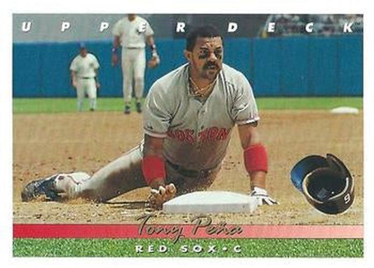 #185 Tony Pena - Boston Red Sox - 1993 Upper Deck Baseball