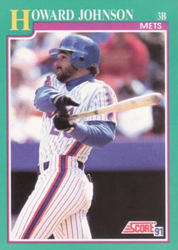 #185 Howard Johnson - New York Mets - 1991 Score Baseball