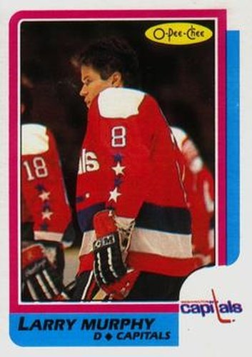 #185 Larry Murphy - Washington Capitals - 1986-87 O-Pee-Chee Hockey