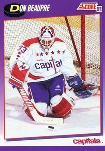 #185 Don Beaupre - Washington Capitals - 1991-92 Score American Hockey