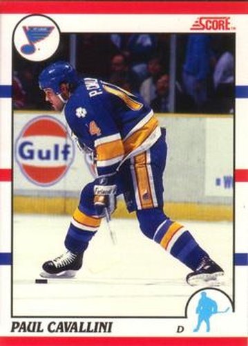 #185 Paul Cavallini - St. Louis Blues - 1990-91 Score Canadian Hockey
